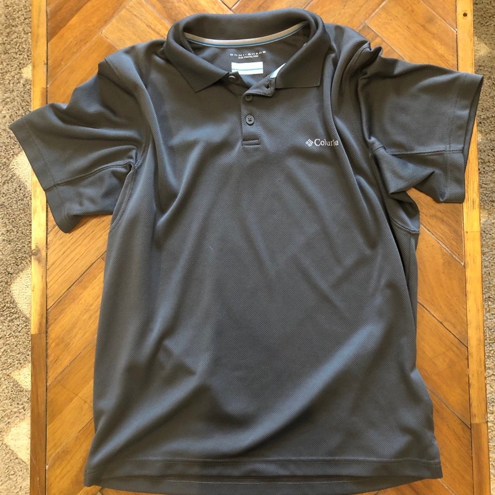 Men's Columbia Dark Gray Polo